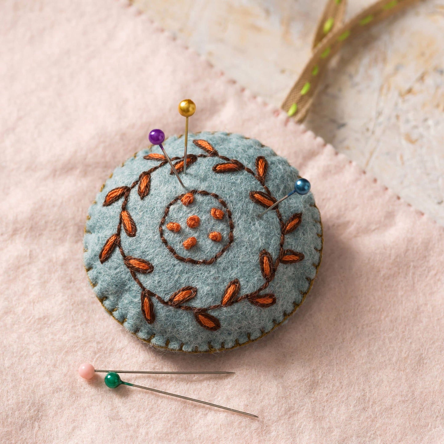 Embroidery Kit with Felt - Sewing Roll