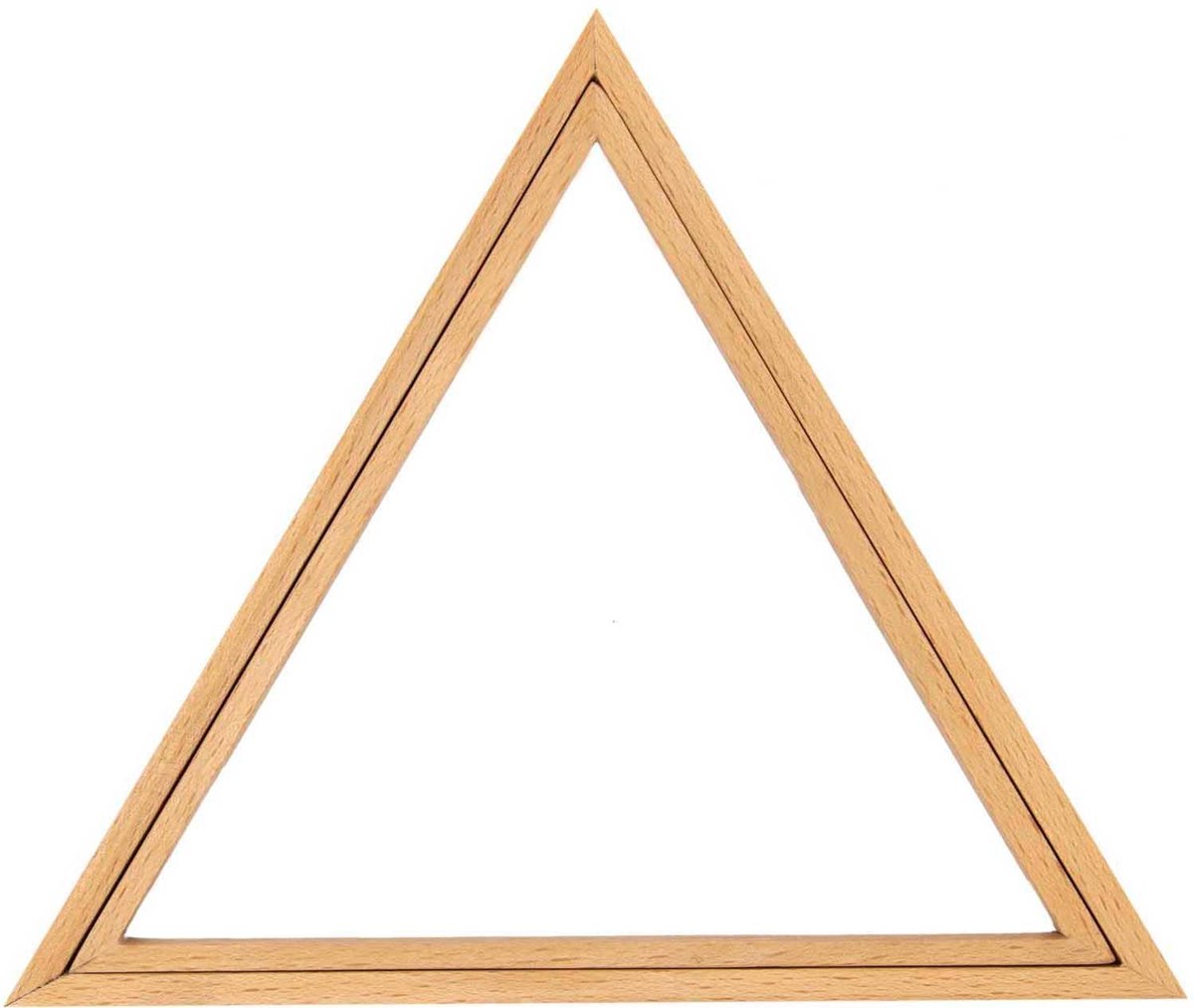 Cadre à broder triangulaire en bois