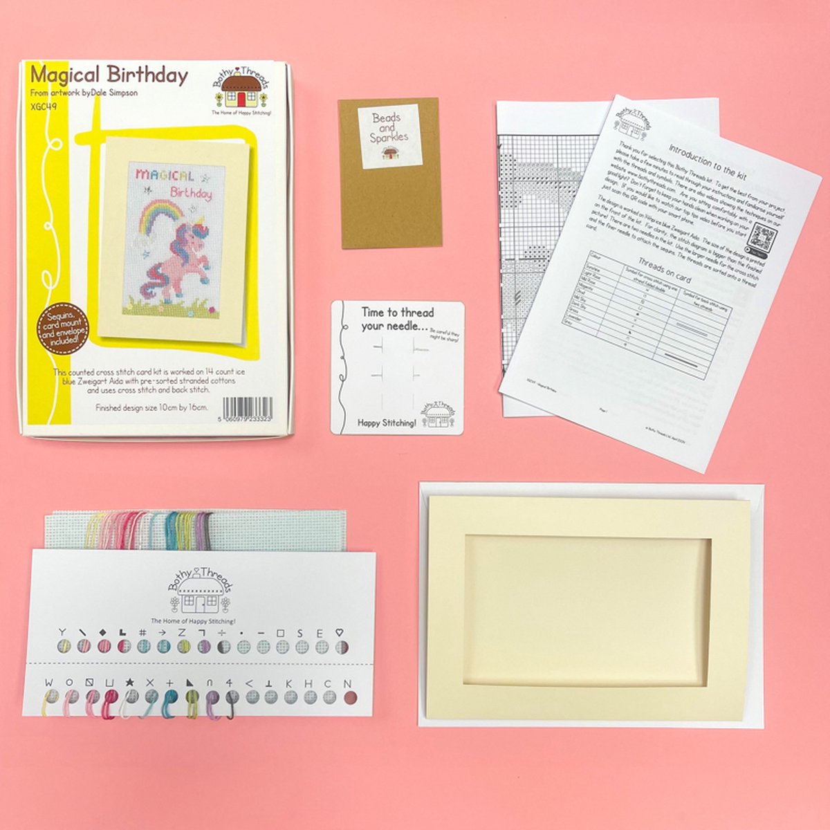 Kit de broderie pour cartes de vœux – Anniversaire magique XGC49