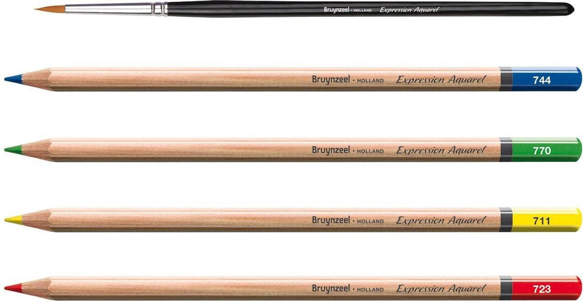 Kleurpotloden Set in Blik - Expression Water Colour Pencils - 12 Kleuren