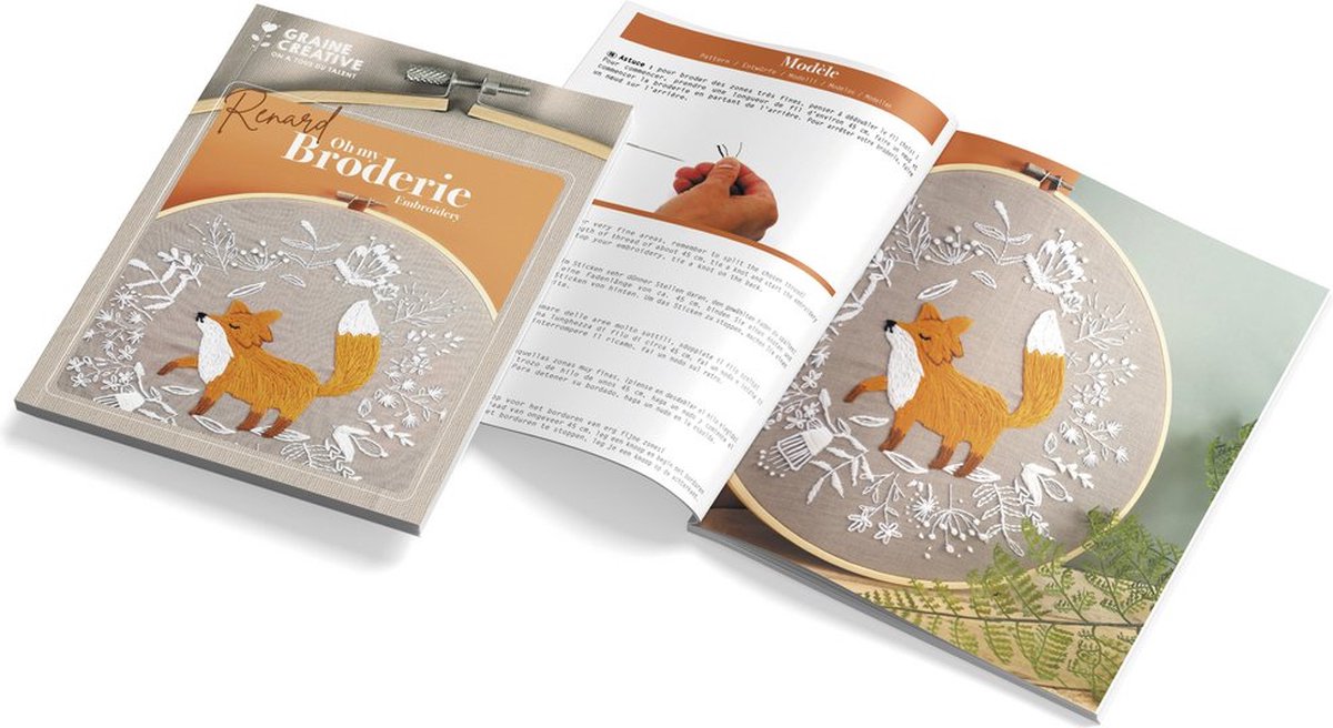 Embroidery kit - Fox DIY Kit 420270