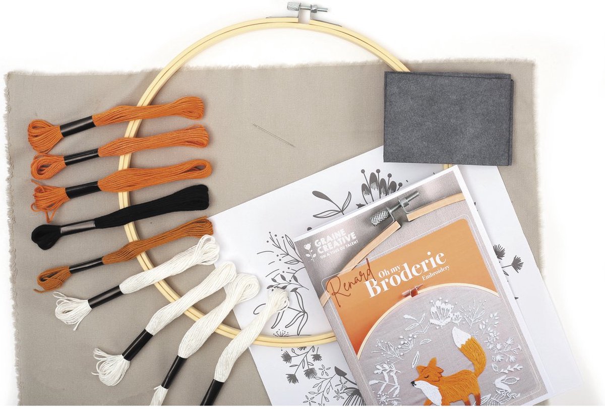 Embroidery kit - Fox DIY Kit 420270