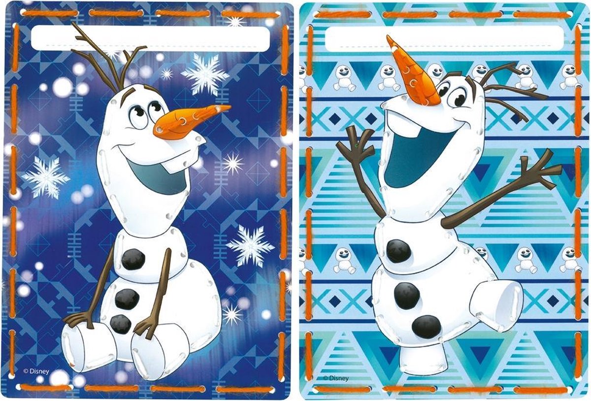 Embroidery Card Kit For Kids - Disney Frozen Olaf