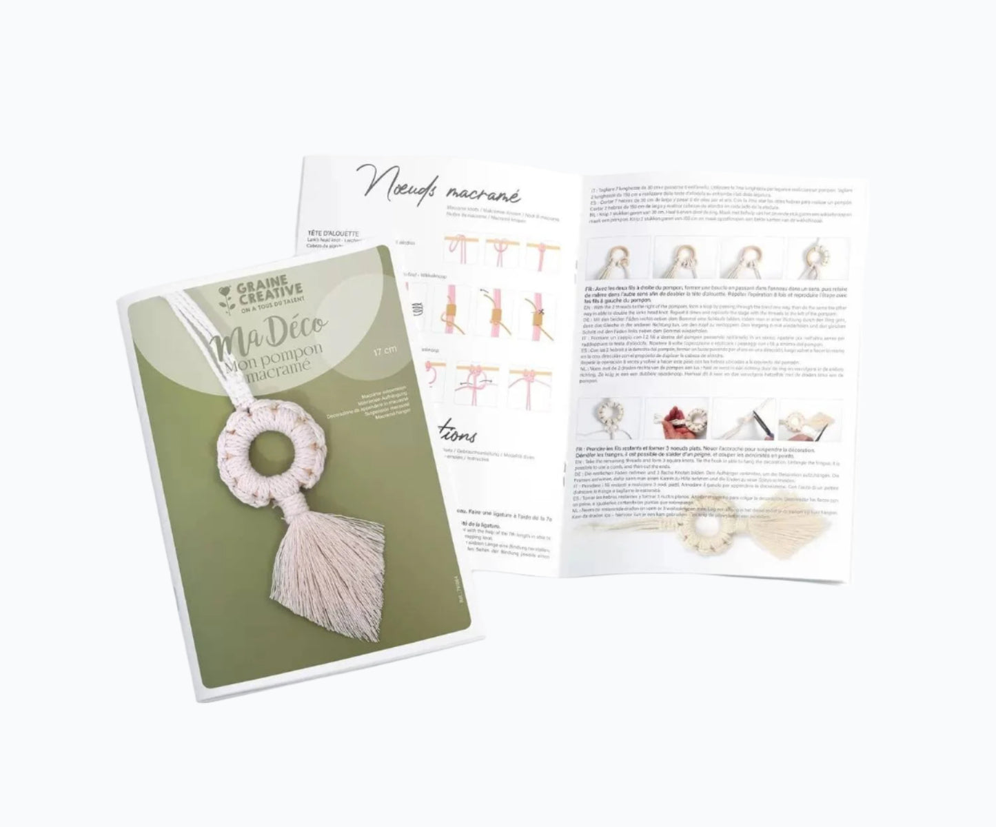 DIY Kit Macramé - Hanger - Pompom