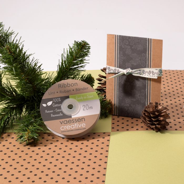 Lint Katoen - Vogeltjes - 15mm x 20m