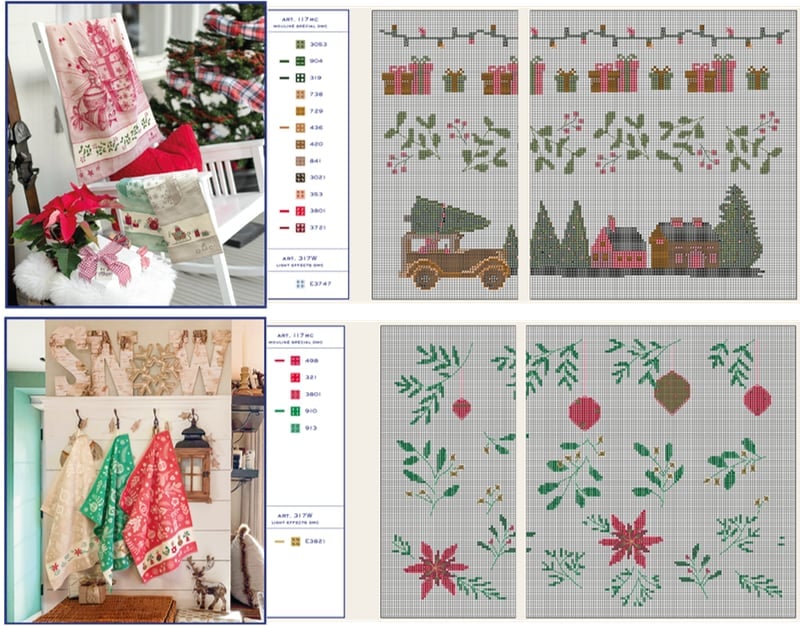 Ideeën Voor Kerstmis - Boekje met Borduurpatronen