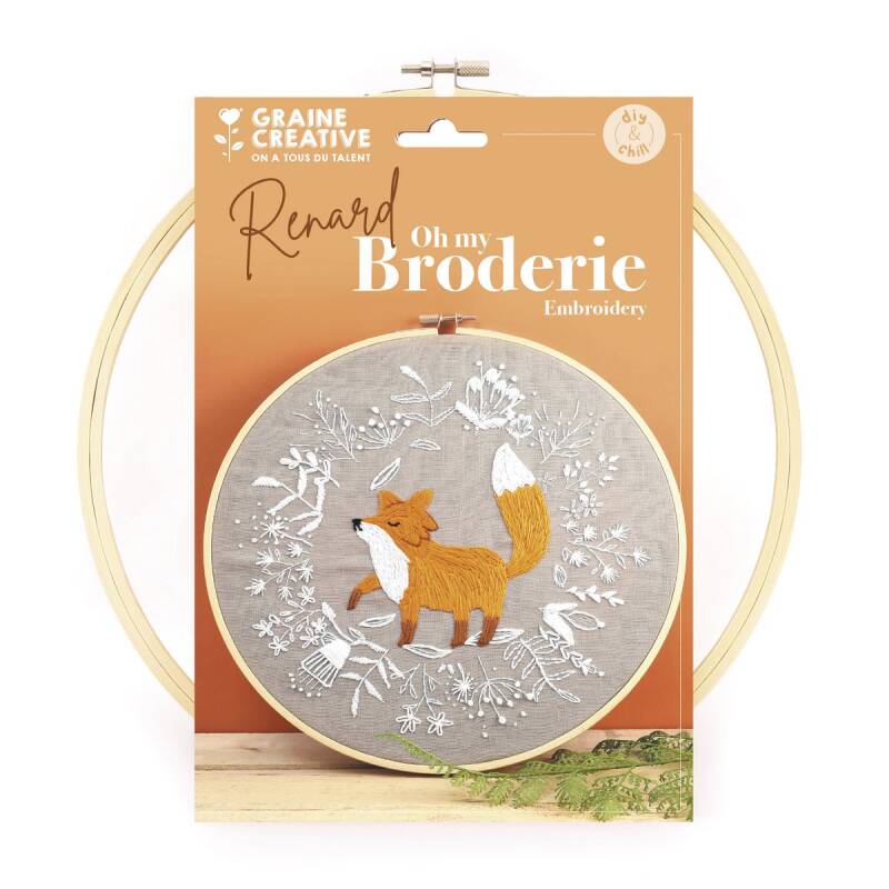 Embroidery kit - Fox DIY Kit 420270