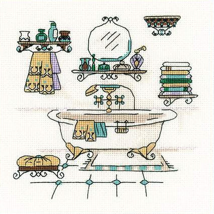 Embroidery kit - Bathroom Interior