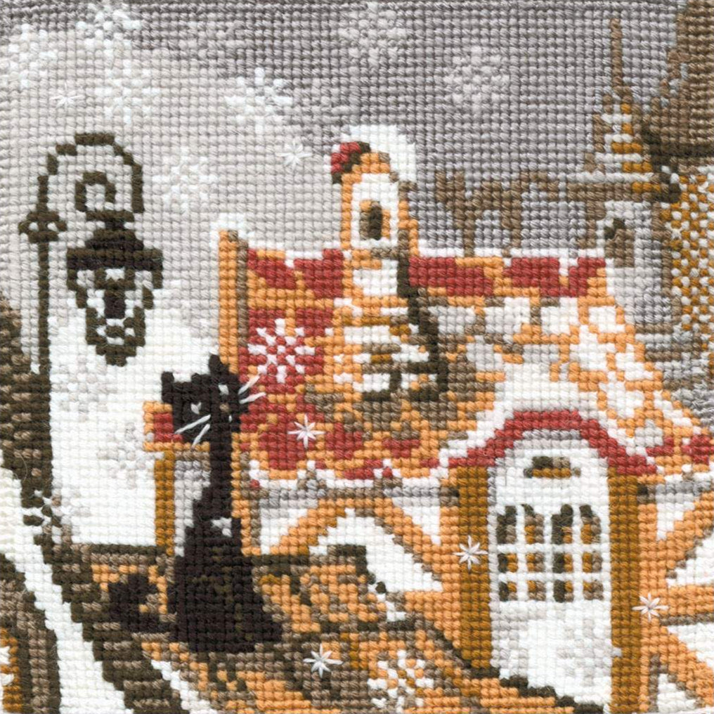 Embroidery kit - City & Cats, Winter 610