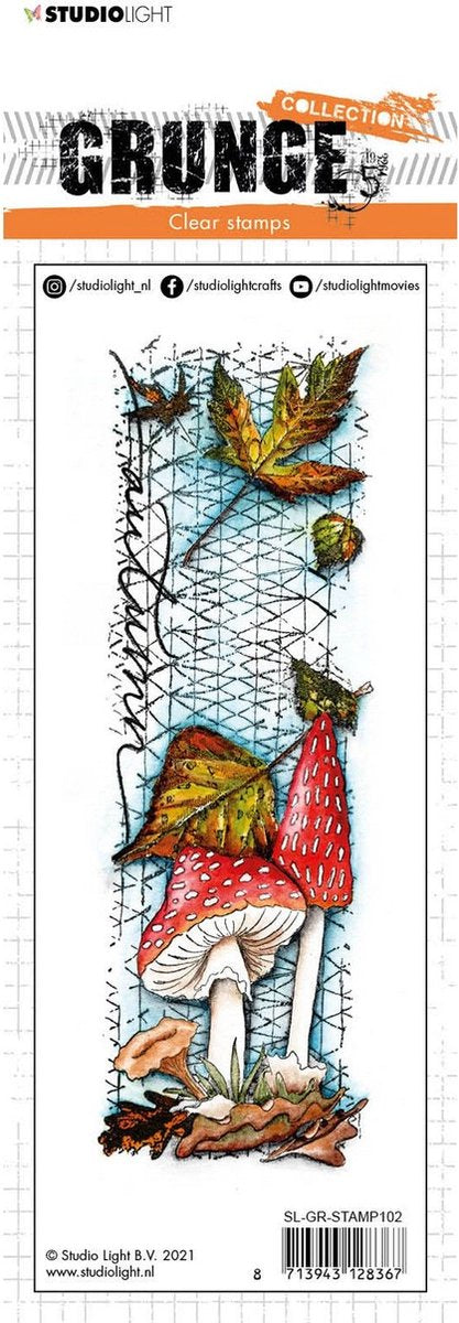 Clear Stamp - Grunge 102 - Fall Mushrooms SL-GR-STAMP102