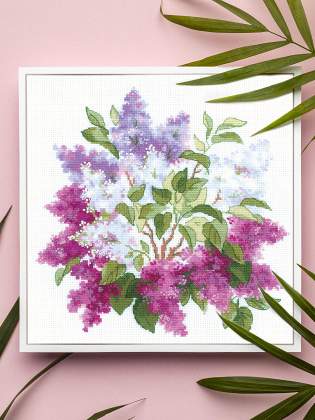 Kit de broderie - Fleurs de lilas 2030