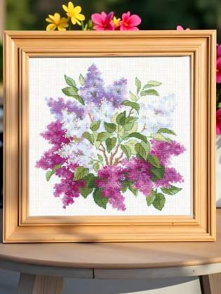 Kit de broderie - Fleurs de lilas 2030
