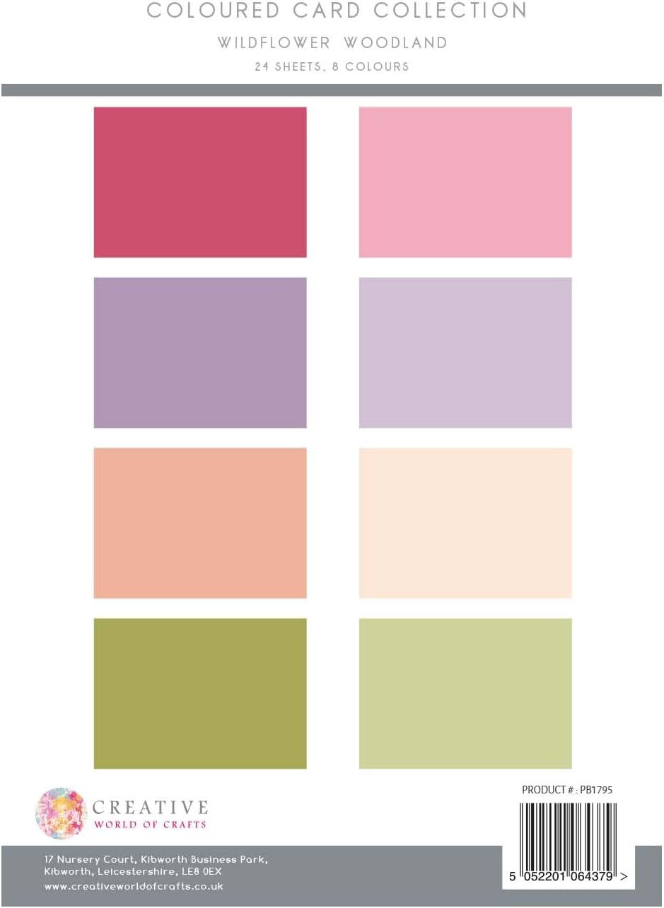 Wildflower Woodland - A4 Coloured Card Collection