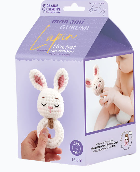 DIY Crochet Kit - Rabbit Rattle