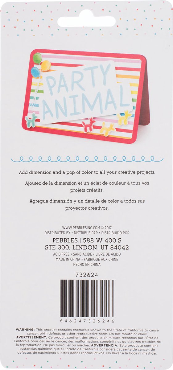 3D Stickers - Happy Hooray Puffy Stickers - 37 Stuks