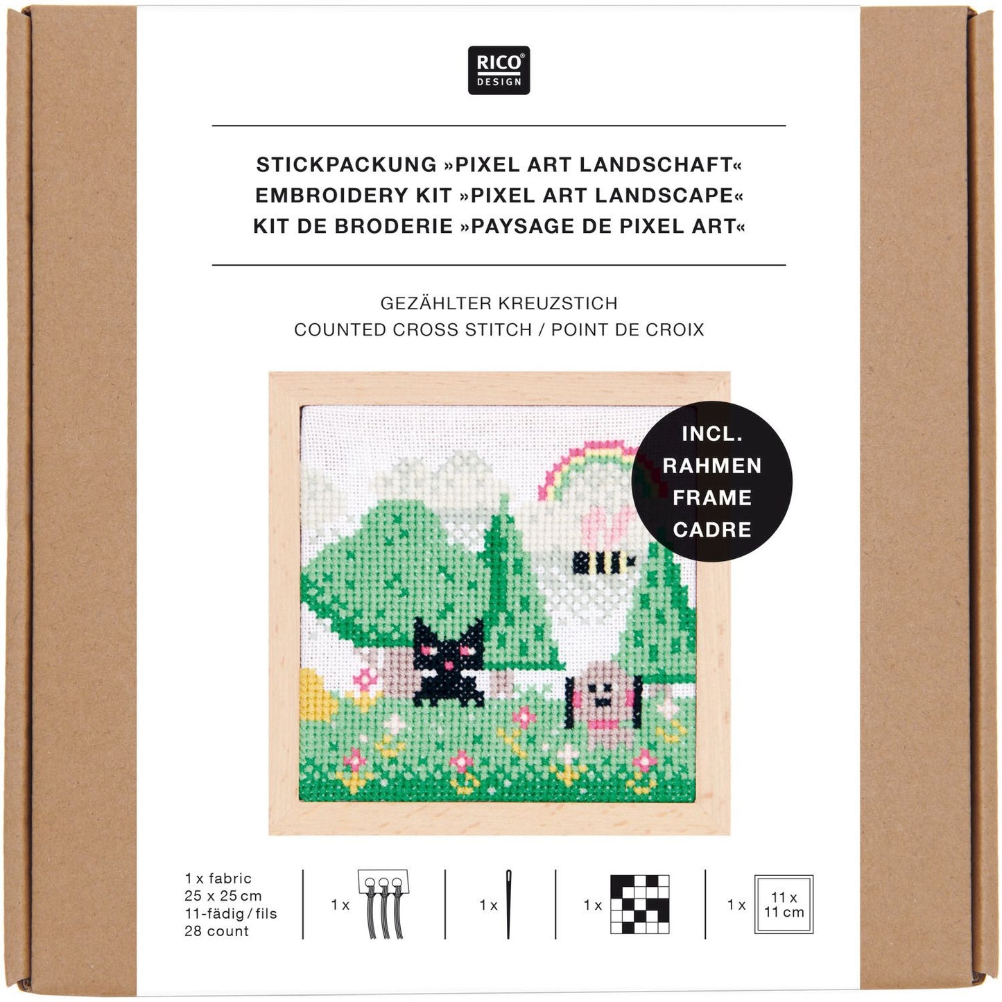 Embroidery Kit - Pixel Art Landscape 100223