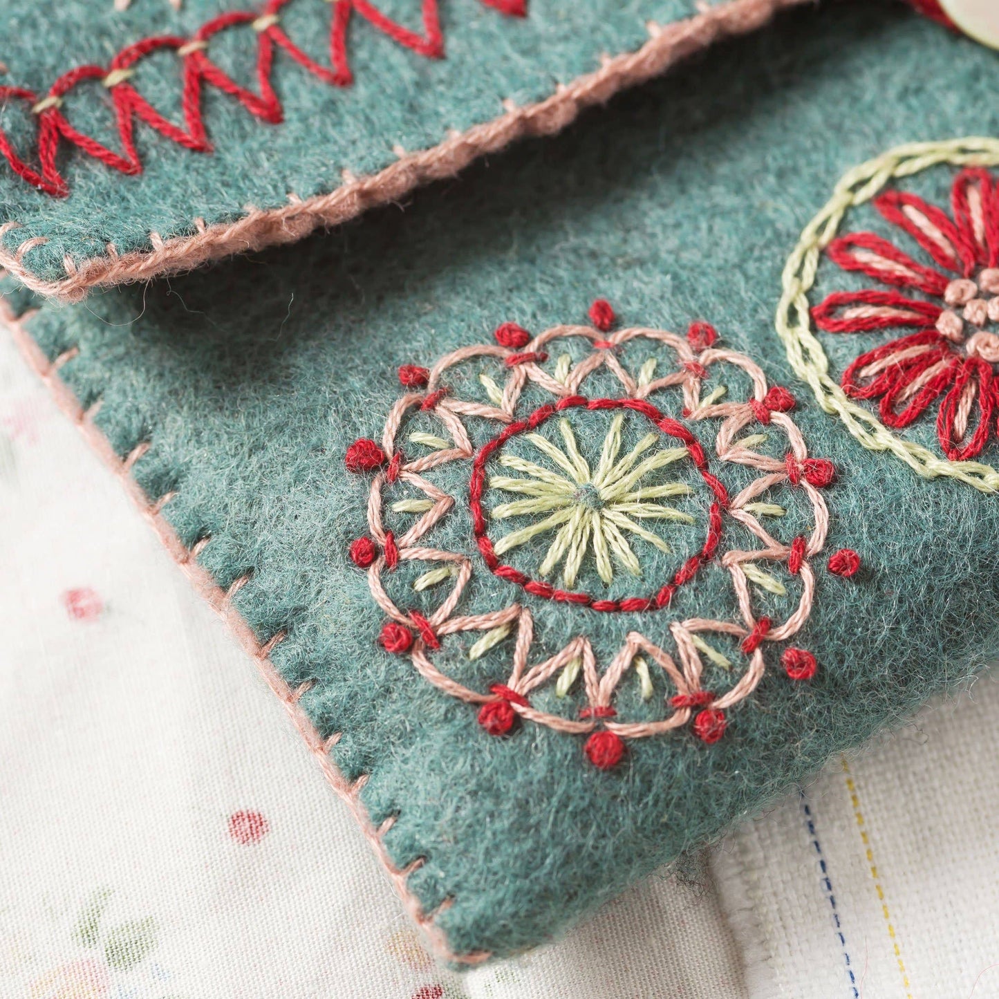 Embroidery Kit With Felt - Sewing Bag Mini Kit