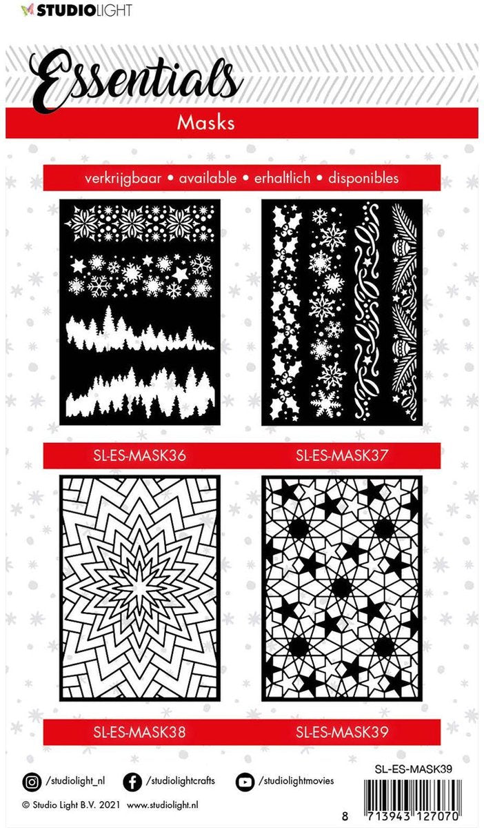 Stencil - Christmas Essentials 39 - Star Background