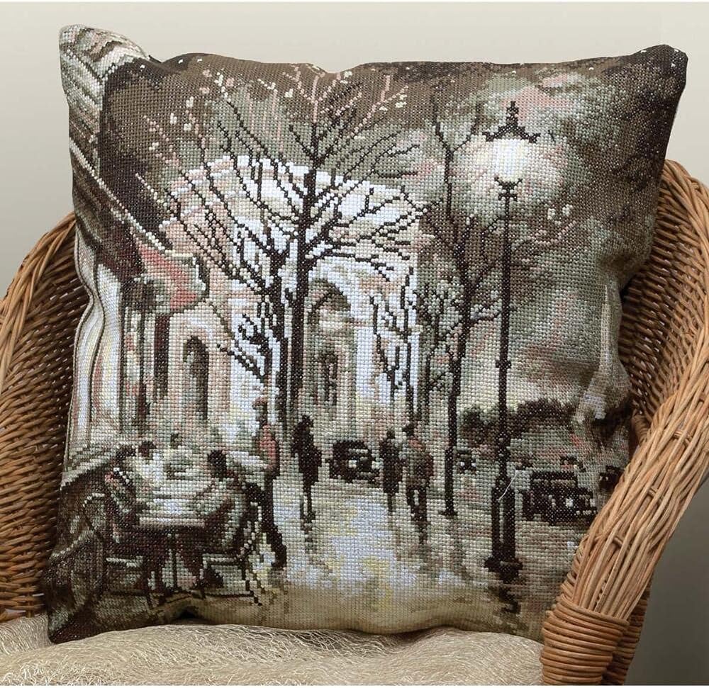 Kussen Borduurpakket - Nocturnal Lights of Paris PD-1605