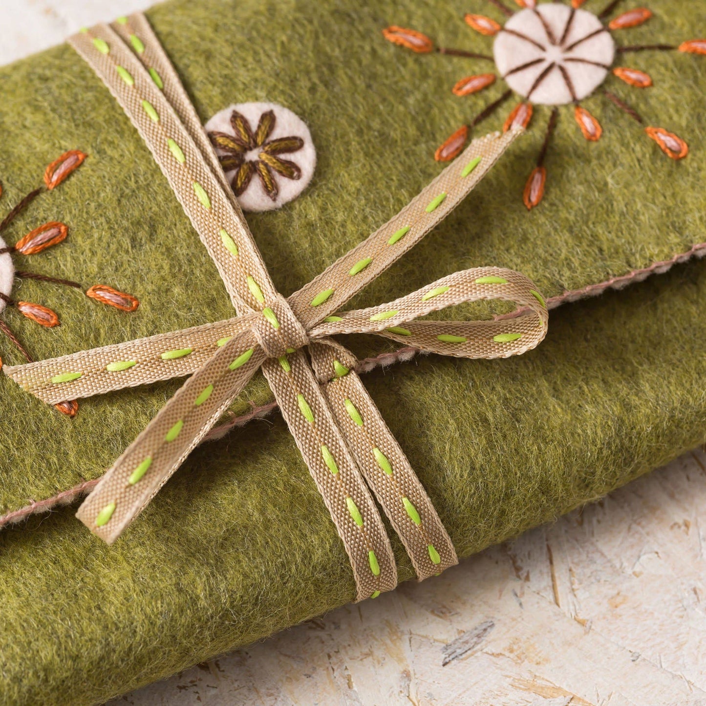 Embroidery Kit with Felt - Sewing Roll