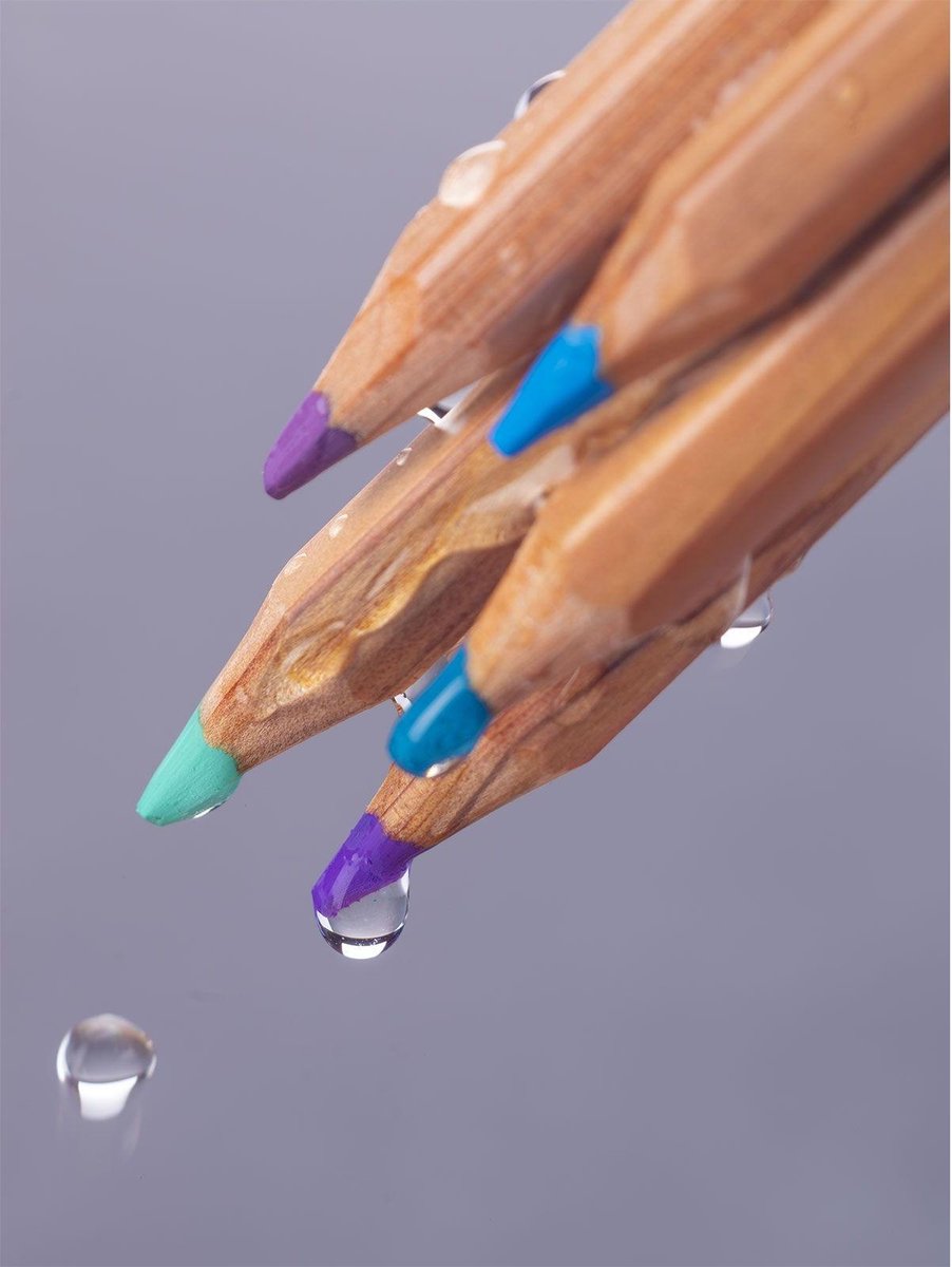 Kleurpotloden Set in Blik - Expression Water Colour Pencils - 12 Kleuren