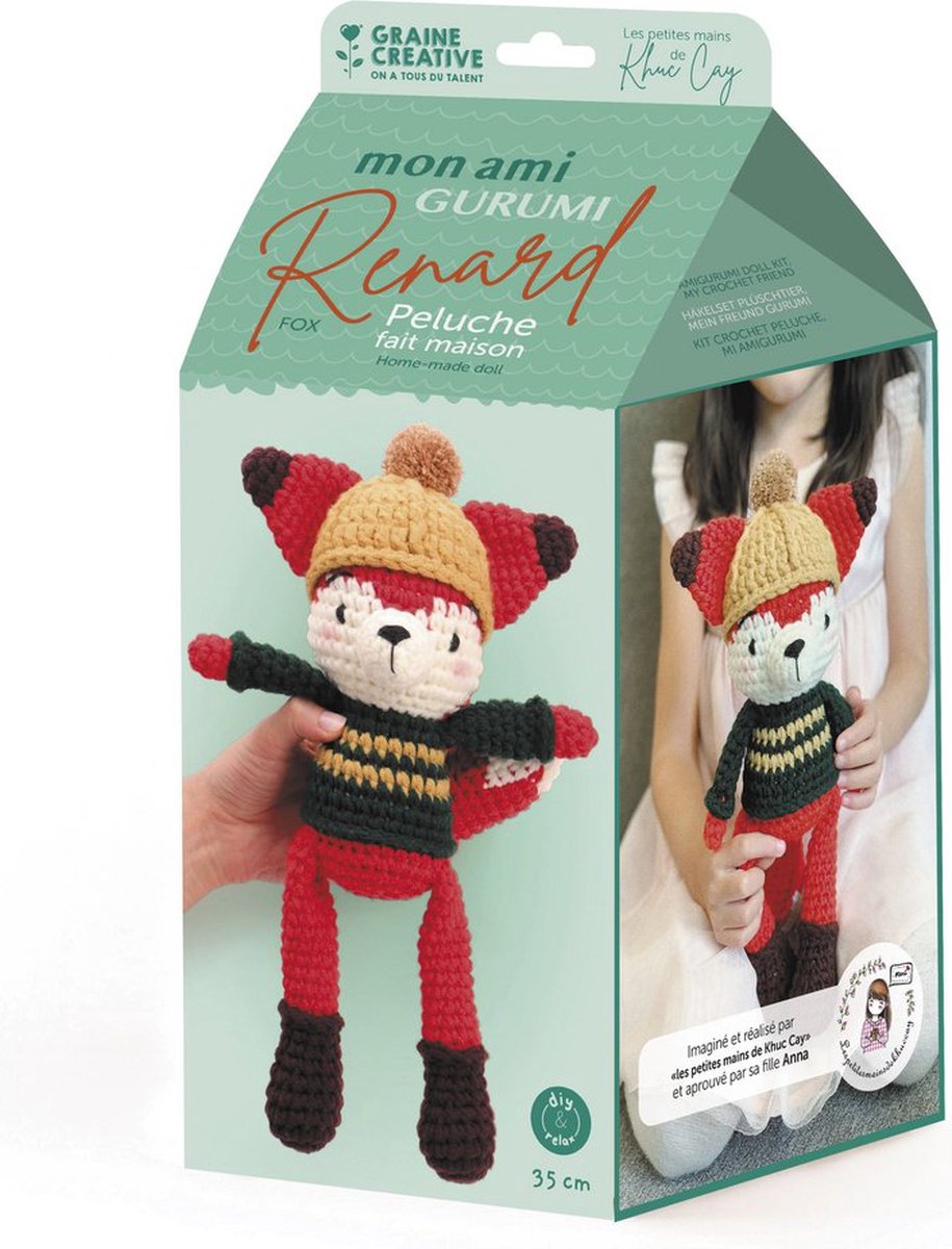 Kit de crochet DIY Amigurumi - Renard