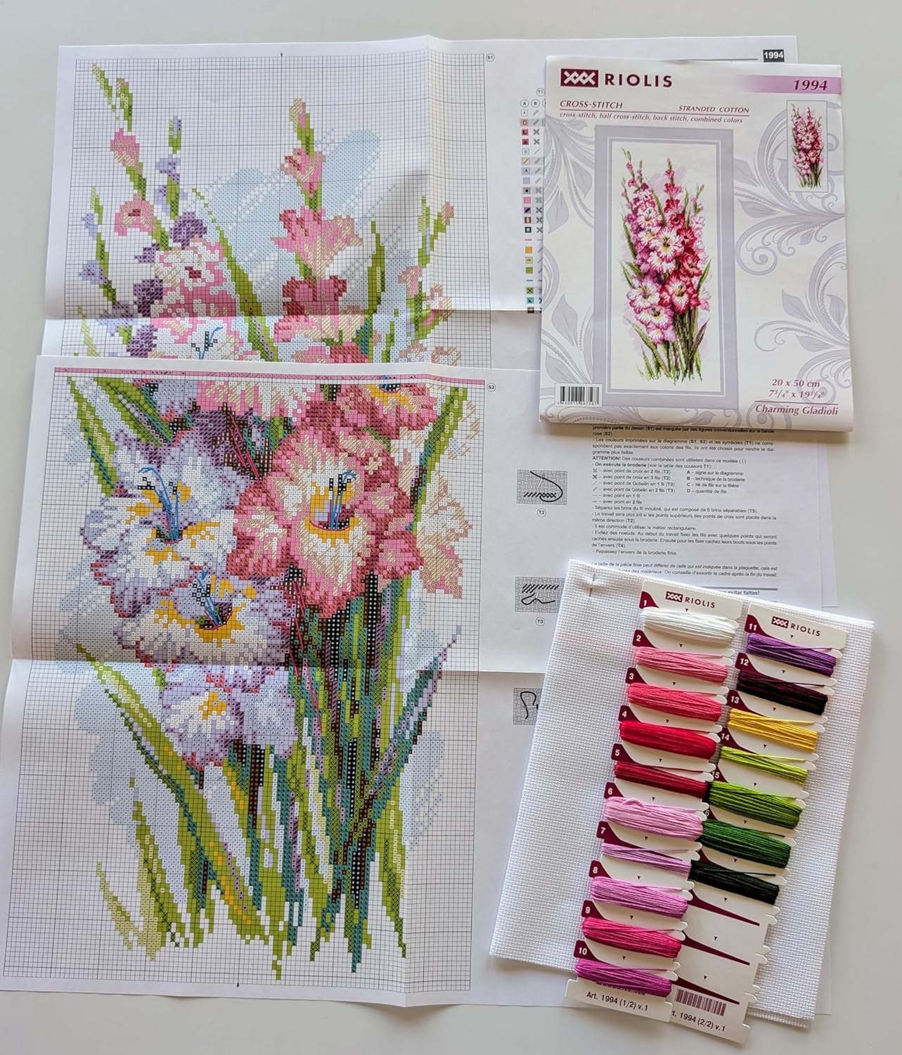 Embroidery kit - Charming Gladioli 1994
