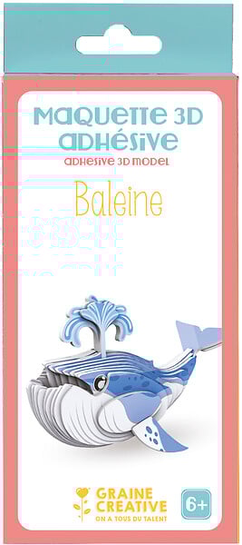 Mini Knutselpakket 3D Maquette - Walvis