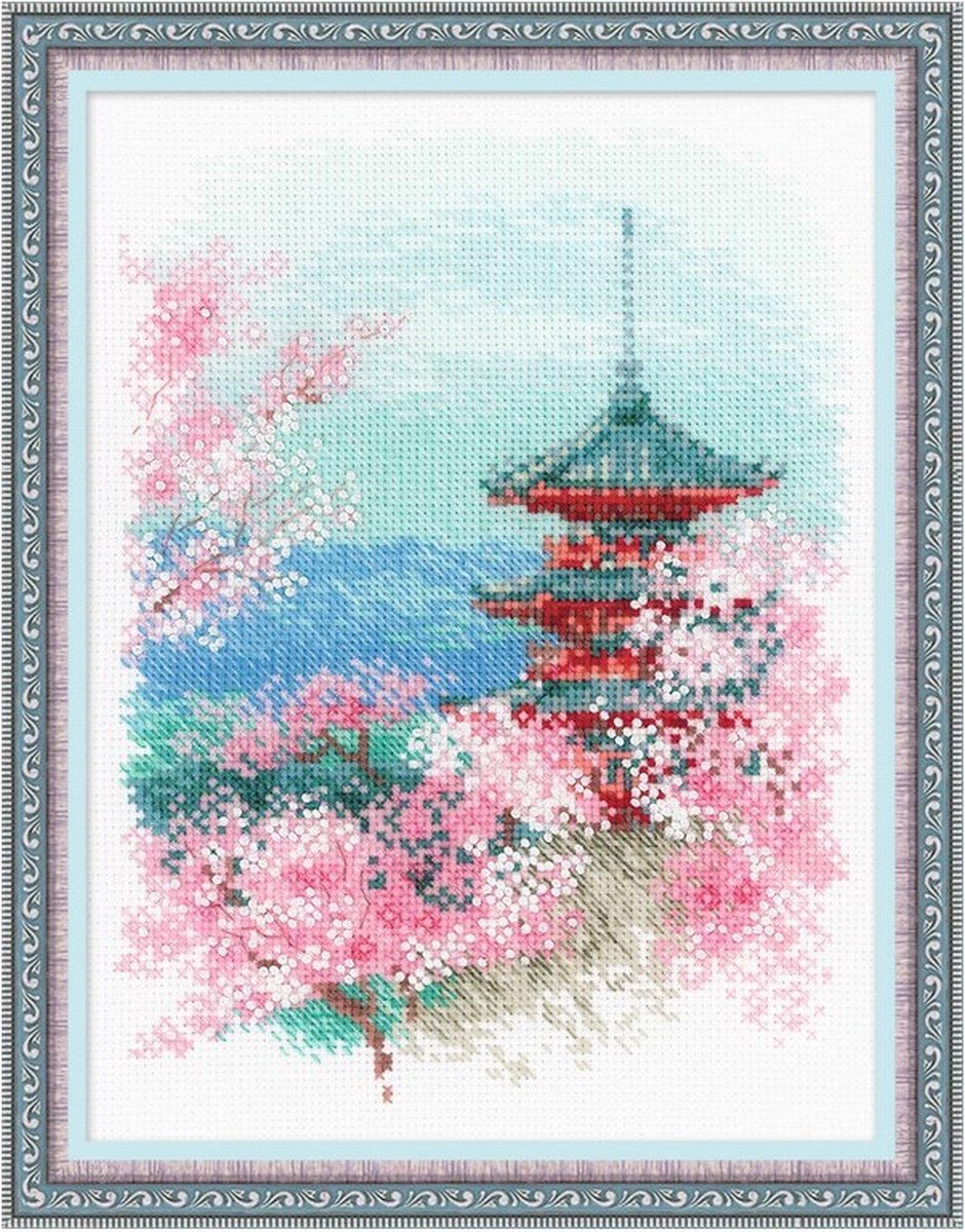 Embroidery kit - Sakura Pagoda