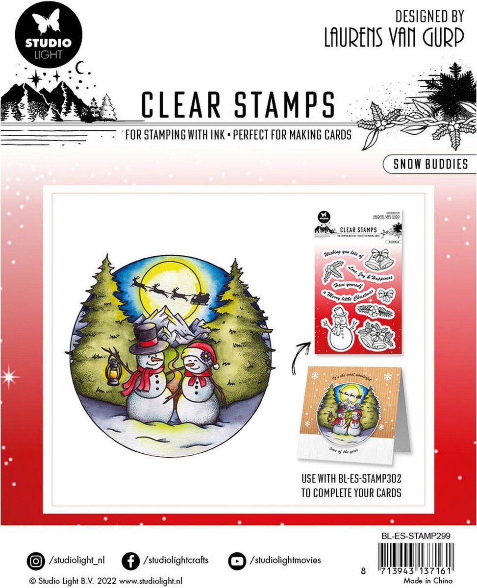 Clear Stamp - Christmas Essentials - Snow Buddies 299