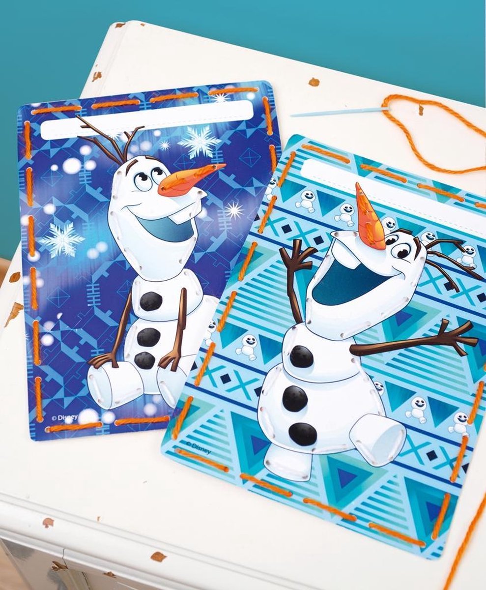 Embroidery Card Kit For Kids - Disney Frozen Olaf