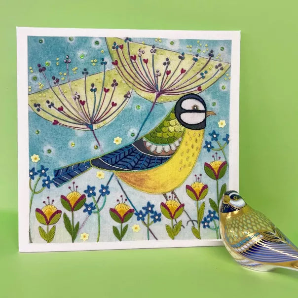 Embroidery Kit - Flights of Fancy Embroidery: Blue Tit ELH06