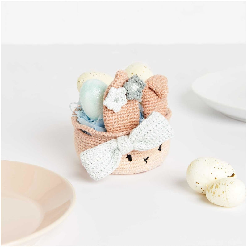 DIY Haakpakket - Ricorumi Paasmandje Konijn - Beige