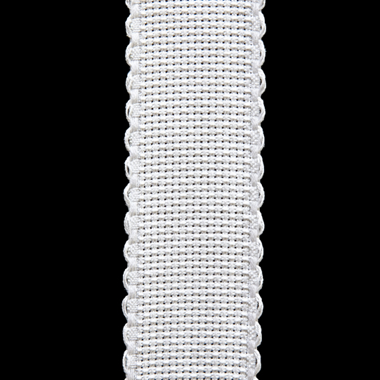 Embroidery ribbon Aida 14 ct - 3/5/7 cm - White