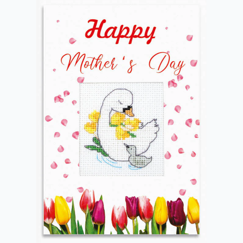 Wenskaart Borduurpakket - Happy Mother's Day