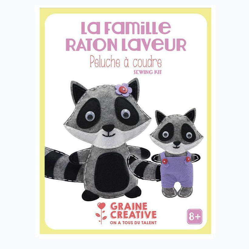 Kit de couture - Peluches Famille Raton Laveur 750715
