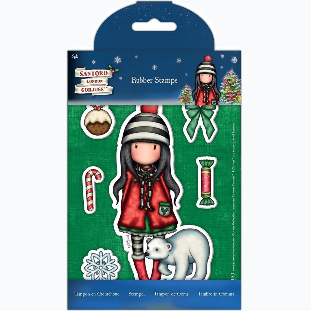 Rubber Stamp - Santoro London Gorjuss - Christmas