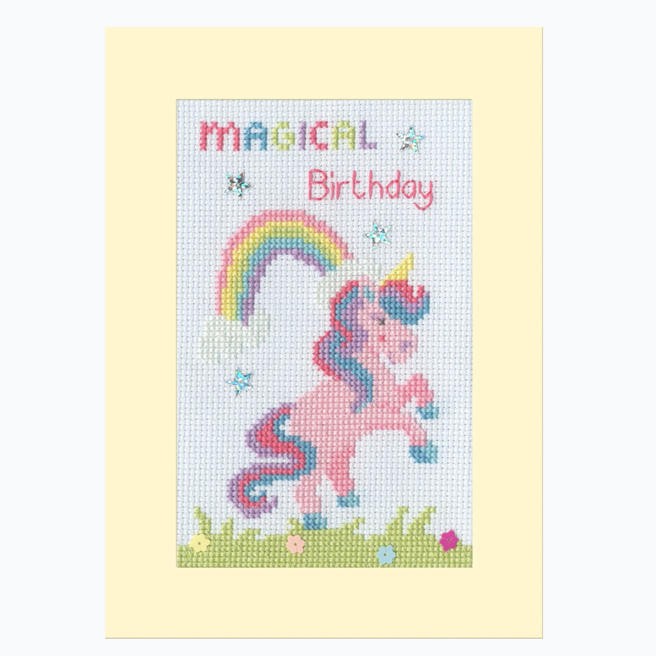 Greeting Card Embroidery Kit - Magical Birthday XGC49