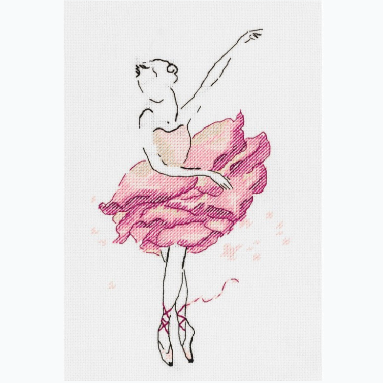 Borduurpakket - Ballerina, Rose