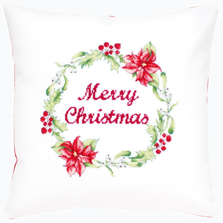 Kussen Borduurpakket - Merry Christmas PB-175