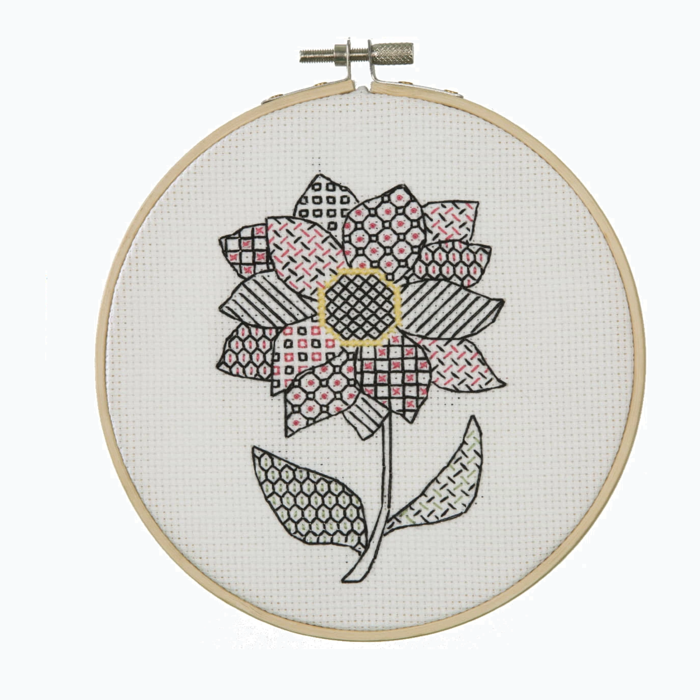 Borduurpakket Blackwork - Dahlia