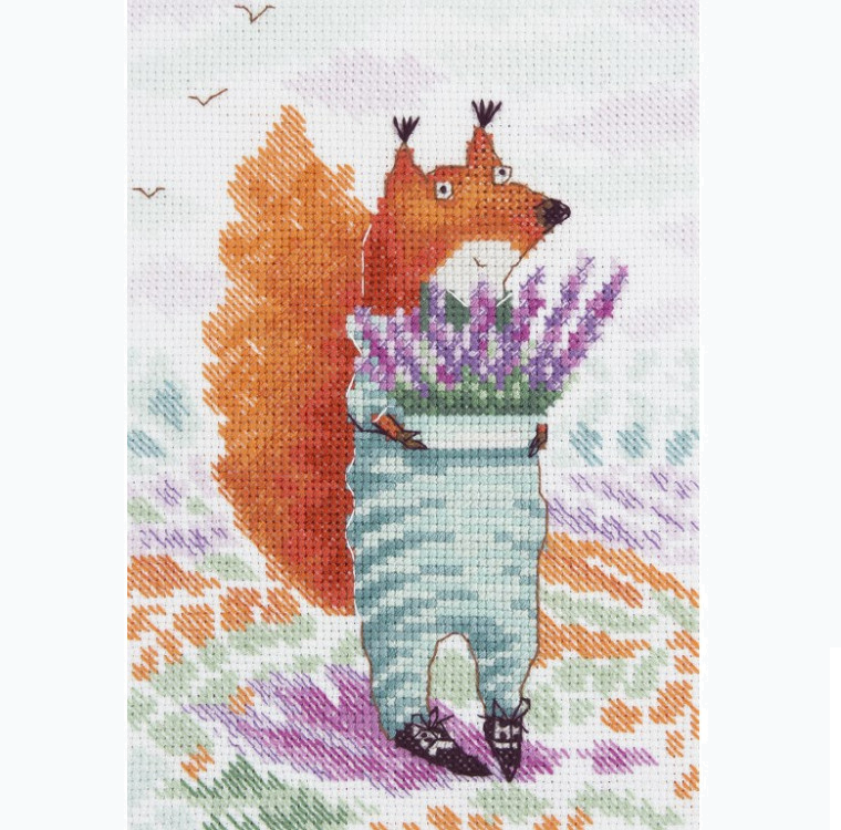 Cross Stitch Embroidery Kit - Lavender For Her KL8-233