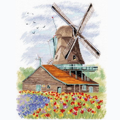 Kruissteek Borduurpakket - Windmill Holland S1105