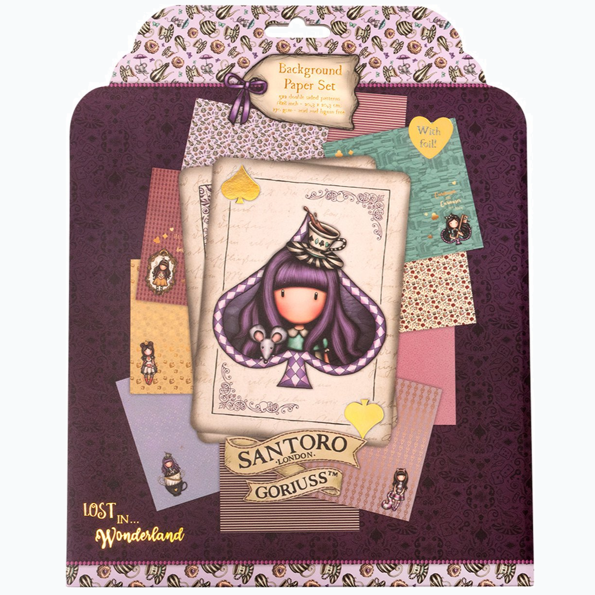 Paper Set - Santoro Gorjuss - Lost In Wonderland - 5x2 Double-Sided Designs
