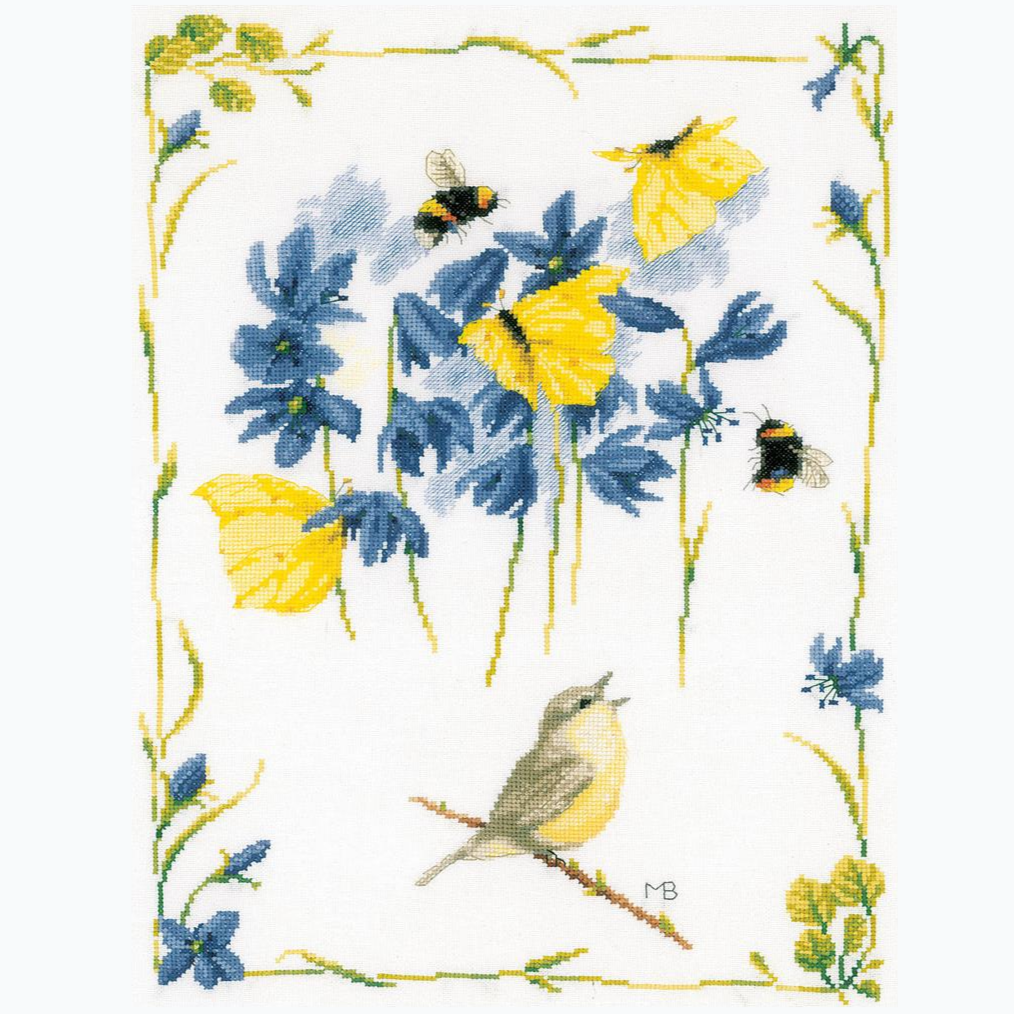 Embroidery kit - Chirping Chiffchaff PN-0191926