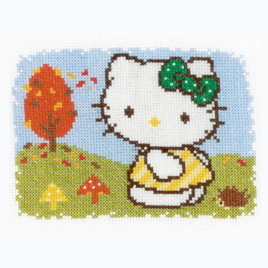 Borduurpakket - Hello Kitty Herfst PN-0148647