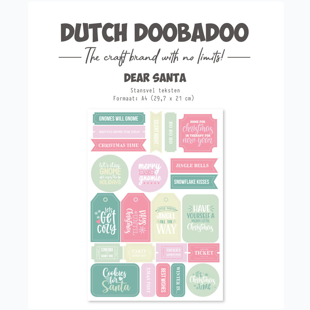 DDBD Stansvel - Dear Santa Teksten