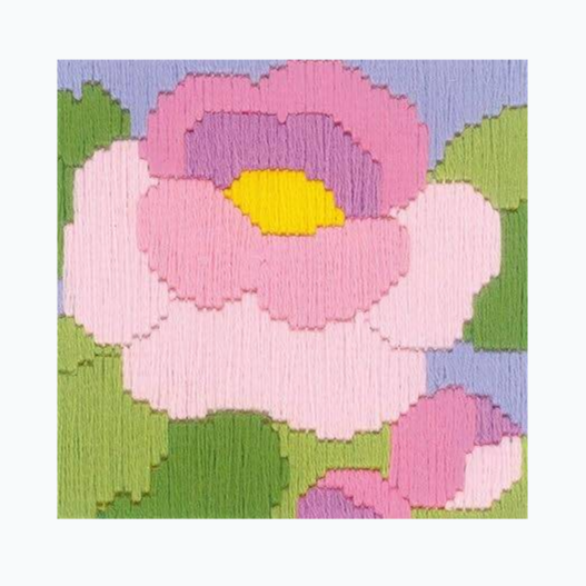 Borduurpakket Spansteek - Peony