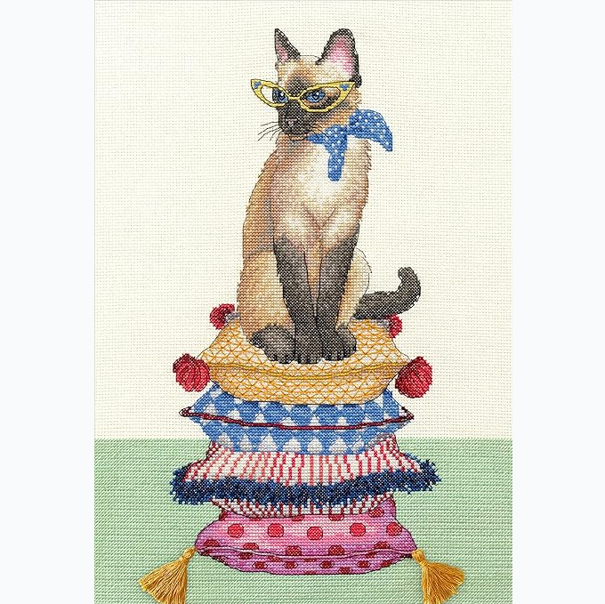 Kruissteek Borduurpakket - Cat Lady 70-35367
