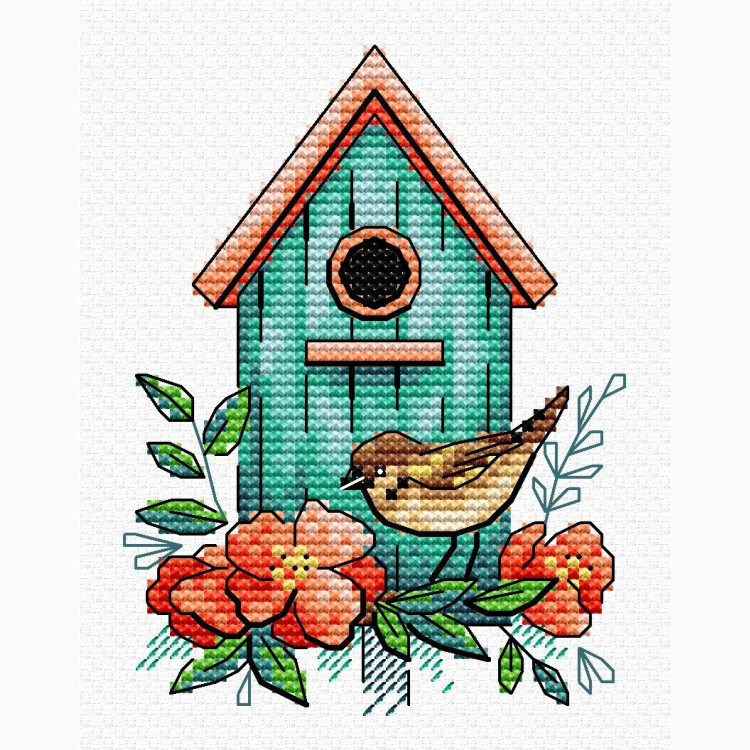 Kruissteek Borduurpakket - Sparrow Home SM-366